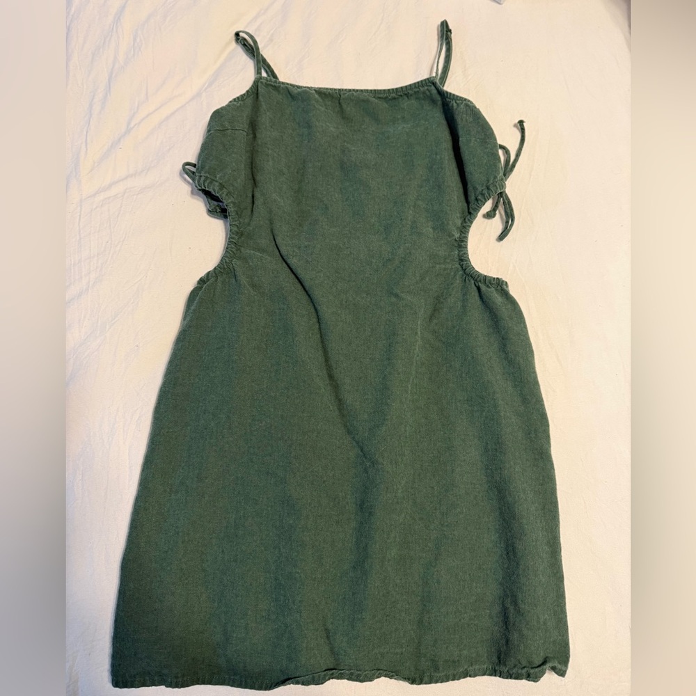 Aerie Green cut out dress